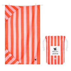 Dog & Bay Towel - Coral