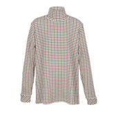 Ginger & Jardine Children's Roll Neck - Claret & Green