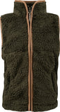 Childrens Olive Sherpa Countryman Gilet