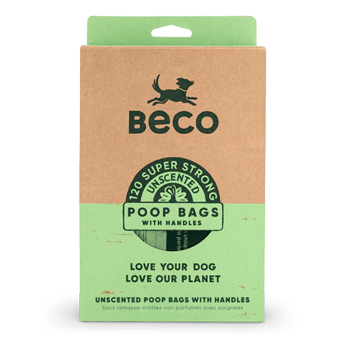 Beco Large Unscented Poo Bags | With Handles | 120