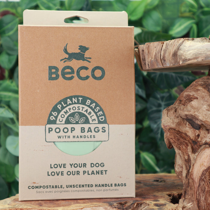 Beco Home Compostable Poo Bags | With Handles | 96