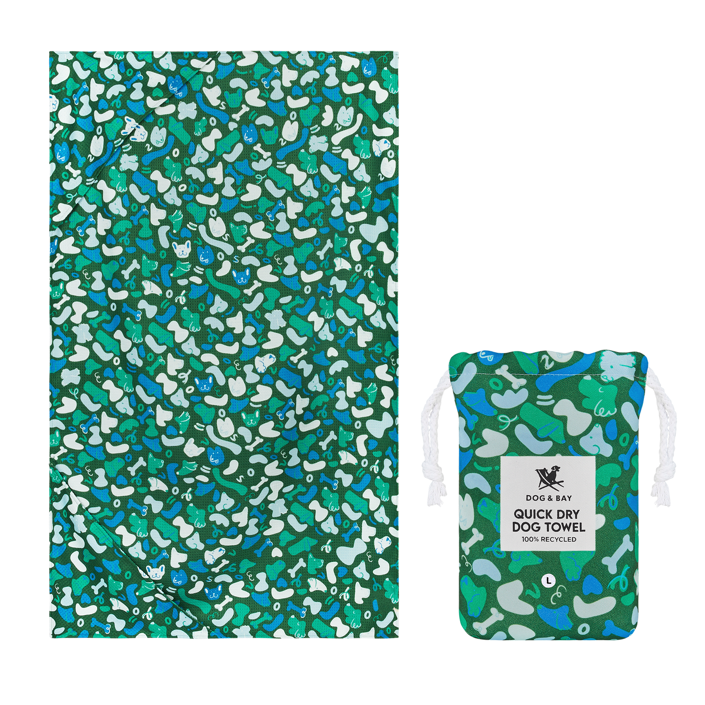 Dog & Bay Towel - Where's Woofy