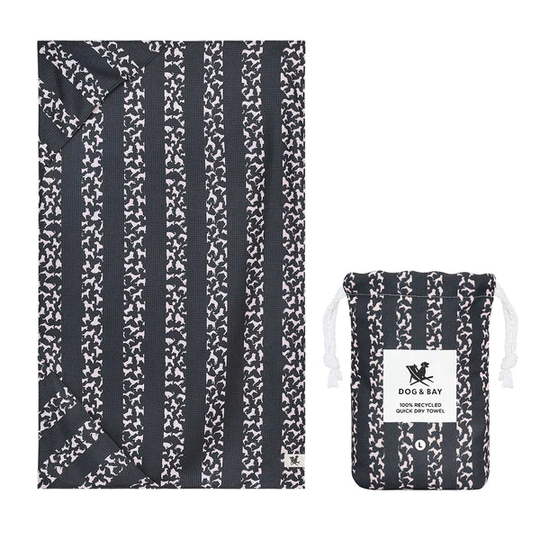 Dock & Bay Towel - Black Dogs