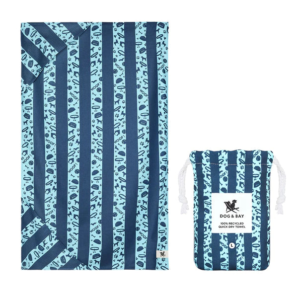 Dock & Bay Towel - Blue Bark