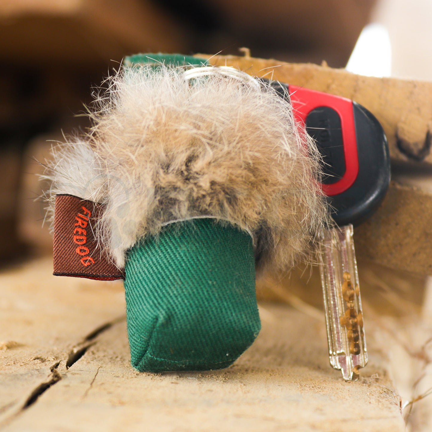 Firedog Keyring Mini Dummy With Fur