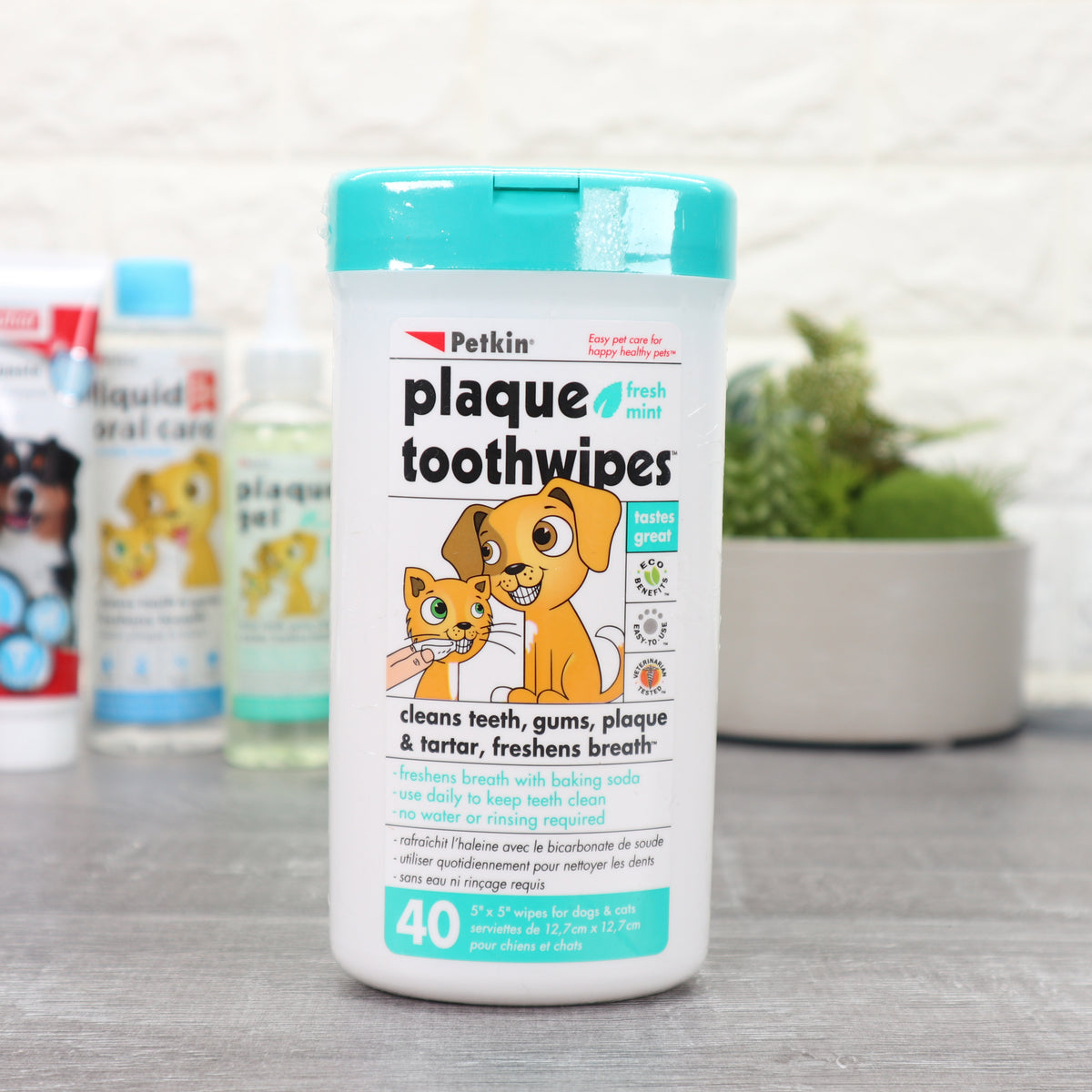 Petkin Plaque Toothwipes