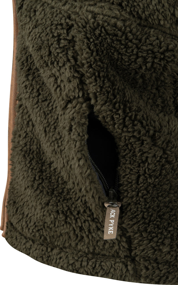 Childrens Olive Sherpa Countryman Gilet