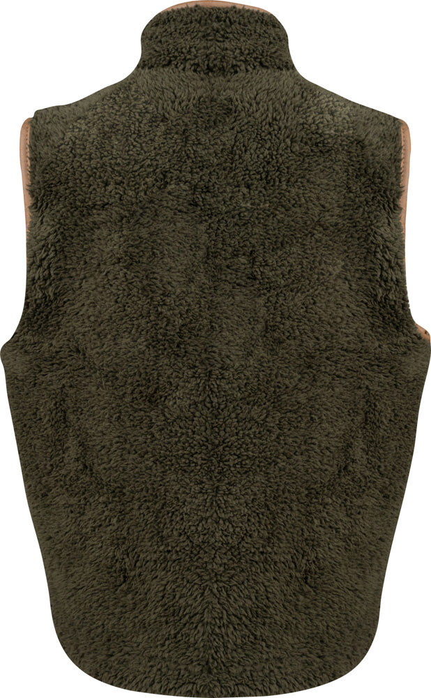 Childrens Olive Sherpa Countryman Gilet