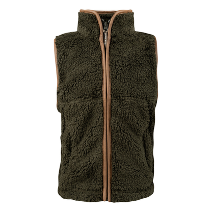 Childrens Olive Sherpa Countryman Gilet