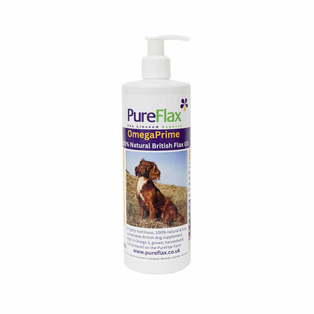 PureFlax Omega Prime Flax Oil  Sussex Gundog Supplies UK Stockist