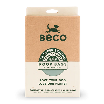Beco Home Compostable Poo Bags | With Handles | 96