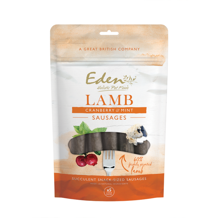 Eden Holistic Lamb, Cranberry & Mint Sausages 5pcs