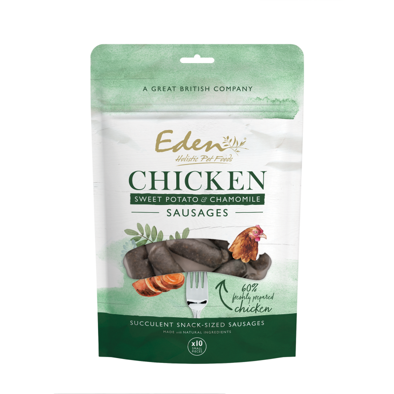 Eden Holistic Chicken, Sweet Potato & Chamomile Sausages 10pcs