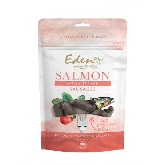 Eden Holistic Salmon, Apple & Spinach Sausages 10pcs